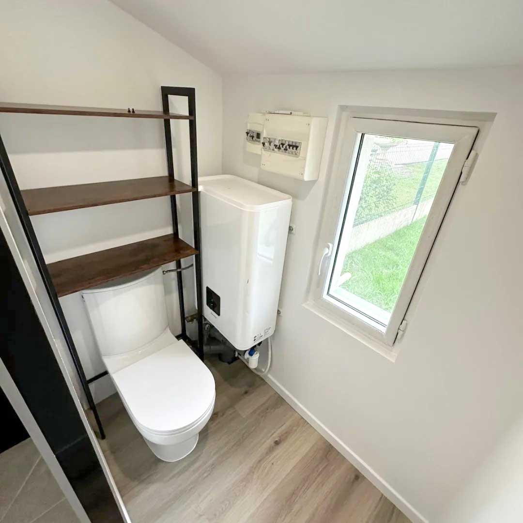 Agencement d'un studio réalisé par Draveil Rénovation