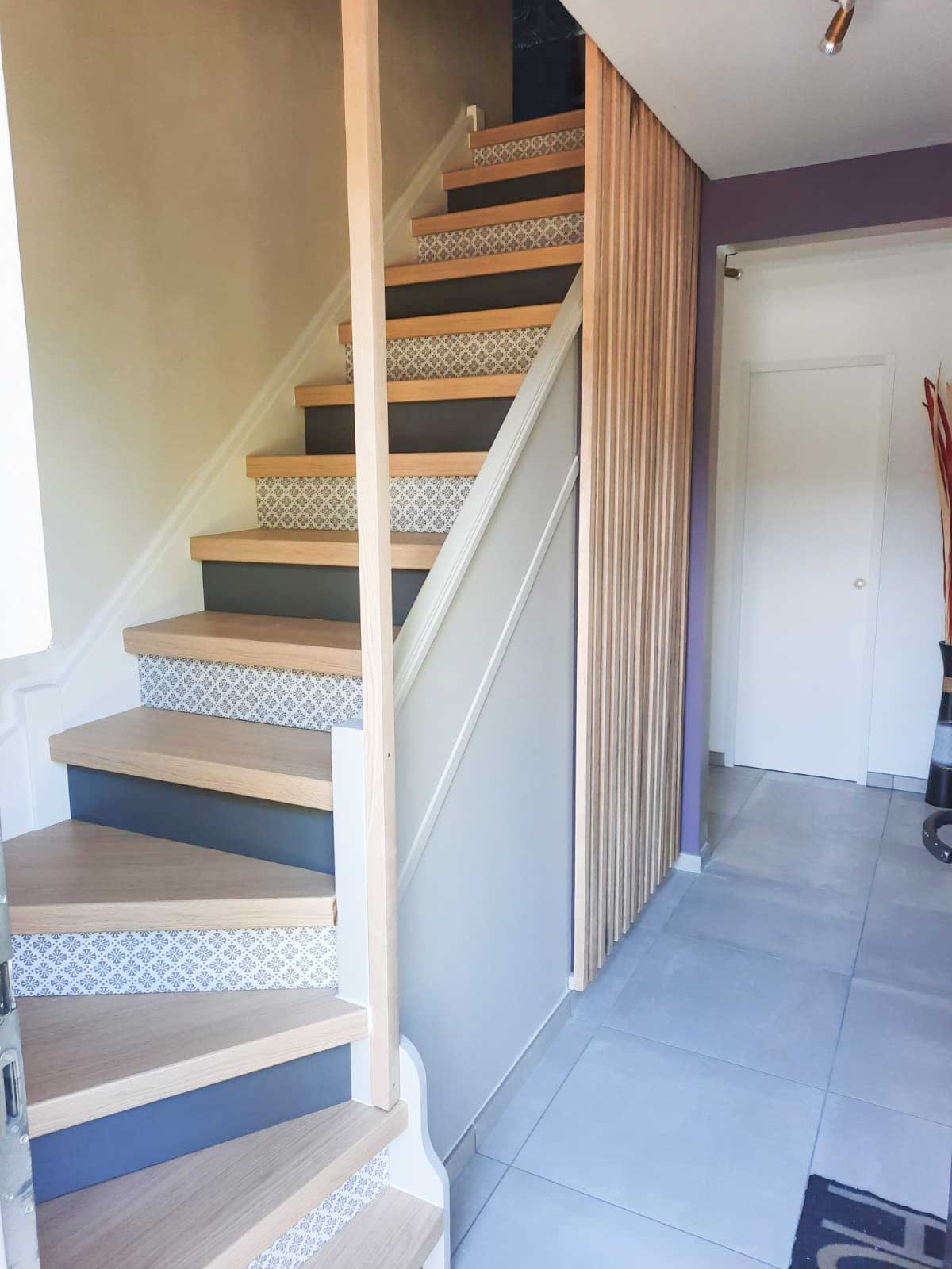 Rénovation escalier réalisée par Draveil Rénovation